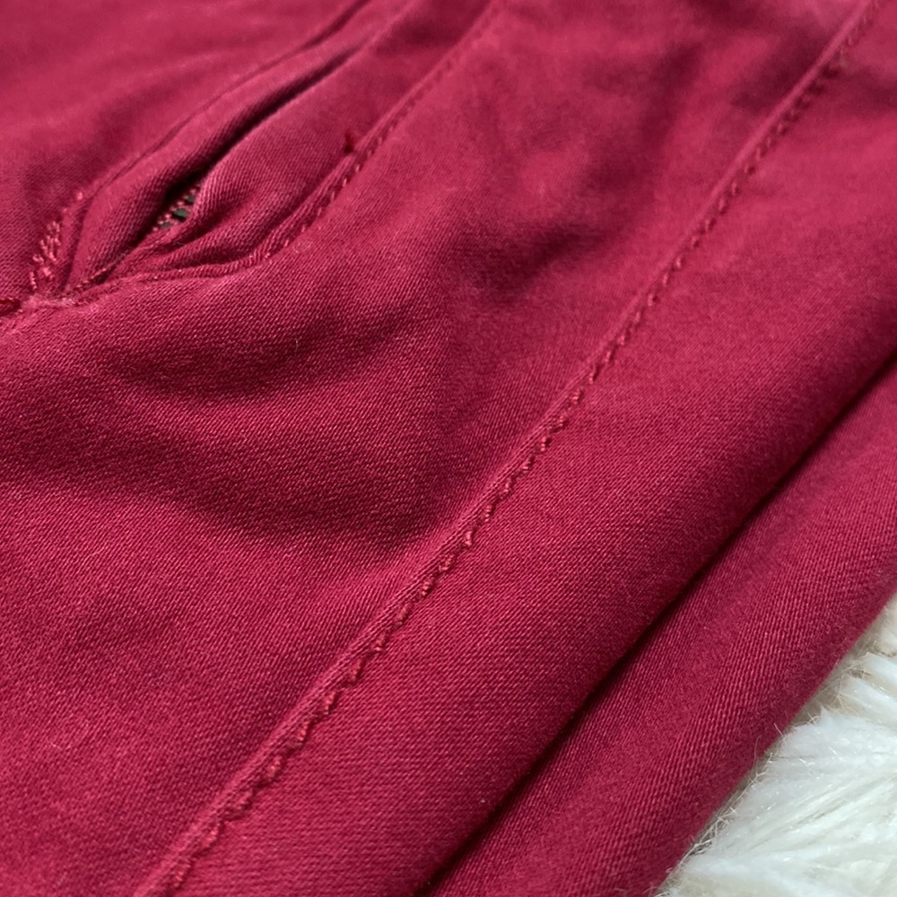 🎉HP🎉 Loft Ankle Pants 💗 Cranberry Red - Picture 14 of 14